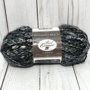 Purl Essence Rosario Multi Grey Black Yarn 3.5 oz #5 Bulky Mini-boucle Strand